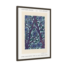 Flower pattern Art Deco stencil print in oriental style