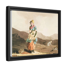 Illustration of the cranberry girl from The Costume of Yorkshire (1814) by George Walker