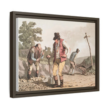 Illustration of stone breakers on the road from The Costume of Yorkshire (1814) by George Walker