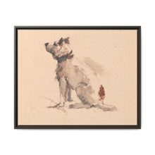 A Terrier, Sitting, Facing Left - NOMADEN ART GALLERY