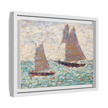 Two Sailboats at Grandcamp (Deux voiliers Ã Grandcamp) (ca. 1885) by Georges Seurat