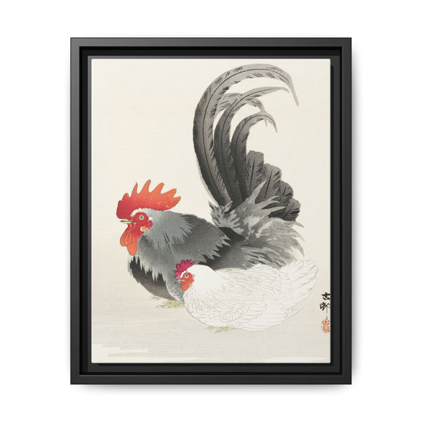 Chicken and cock (1900 - 1936) by Ohara Koson