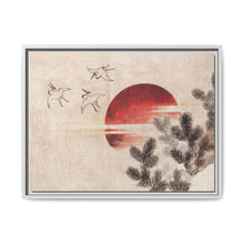 Katsushika Hokusai's birds and sunset, from Album of Sketches (1814) - NOMADEN ART GALLERY