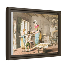 Illustration of woman making oat cakes from The Costume of Yorkshire (1814)