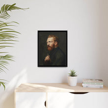 Framed Matte Canvas Wall Art - Vintage Portrait of Artist - NOMADEN ART GALLERY
