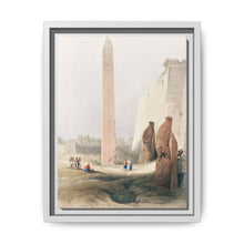 Luxor city on the east bank of the Nile River in southern Egypt illustration by David Roberts (1796–1864) - NOMADEN ART GALLERY