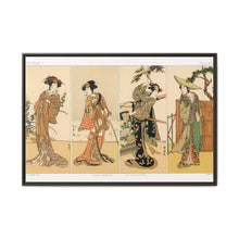 Kabuki actors, Japanese man painting by G.A. Audsley-Japanese illustration from our own original 1884 edition of The Ornamental Arts Of Japan. - NOMADEN ART GALLERY