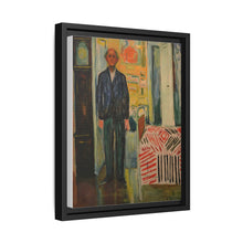 Self-Portrait Between the Clock and the Bed (1940-1943) by Edvard Munch - NOMADEN ART GALLERY