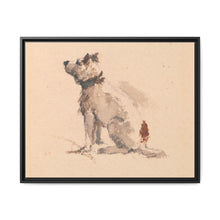 A Terrier, Sitting, Facing Left - NOMADEN ART GALLERY