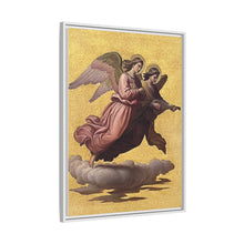 Two angels floating (1865) tempera art by Johann von Schraudolph