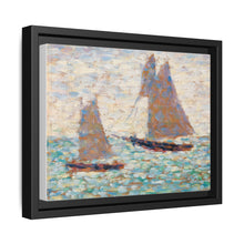 Two Sailboats at Grandcamp (Deux voiliers Ã Grandcamp) (ca. 1885) by Georges Seurat