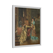 The Visit (c. 1870) by Alfred Stevens: A Glimpse into 19th-Century Elegance