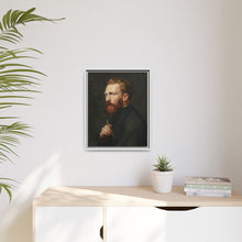 Framed Matte Canvas Wall Art - Vintage Portrait of Artist - NOMADEN ART GALLERY