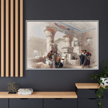 Deir el Medina (Dayr al Madinah) is an ancient Egyptian village which was home to the artisans who worked on the tombs in the Valley of the Kings illustration by David Roberts