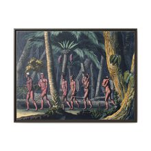 Puri Indians by the Paraiba river, Brazil. Coloured aquatint by P. Fumagalli, ca. 1821, after M. Zu Wied-Neuwied. - NOMADEN ART GALLERY