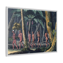 Puri Indians by the Paraiba river, Brazil. Coloured aquatint by P. Fumagalli, ca. 1821, after M. Zu Wied-Neuwied.