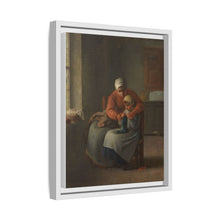 The Knitting Lesson (c. 1860) by Jean François Millet