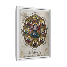 Saint George and Saint Antony of Padua, Saint Catherine of Alexandria, Saint Peter the Apostle, Saint Philomena, Saint Anne, Saint Barbara, Saint John the Baptist and Saint Agnes