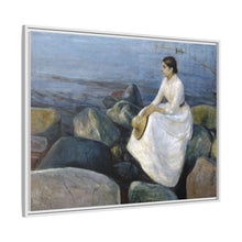 Noche de verano, Inger en la playa (1889) de Edvard Munch 