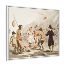 Illustration of the fool plough from The Costume of Yorkshire (1814) by George Walker