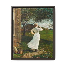 The Dinner Horn, Blowing the Horn at Seaside (1870) by Winslow Homer - NOMADEN ART GALLERY