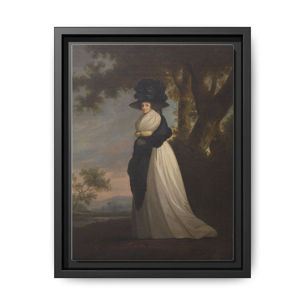 Portrait of a Lady Wearing an Elaborate Hat (1785-90) by British - NOMADEN ART GALLERY