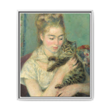 Pierre-Auguste Renoir's Woman with a Cat (c. 1875) - NOMADEN ART GALLERY