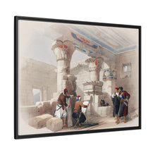 Deir el Medina (Dayr al Madinah) is an ancient Egyptian village which was home to the artisans who worked on the tombs in the Valley of the Kings illustration by David Roberts