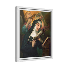 Female Saint Holding Crucifix with Crown of Thorns