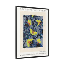Butterfly pochoir pattern in Art Nouveau oriental style