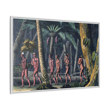 Puri Indians by the Paraiba river, Brazil. Coloured aquatint by P. Fumagalli, ca. 1821, after M. Zu Wied-Neuwied.