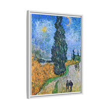 Vincent van Gogh's Road with Cypress and Star (1890) - NOMADEN ART GALLERY