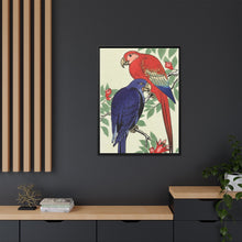 Red and a blue parrot (1925 - 1936) by Ohara Koson