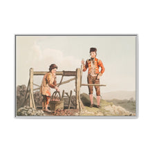 Illustration of the ruddle pit from The Costume of Yorkshire (1814) by George Walker - NOMADEN ART GALLERY
