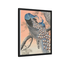 Two peacocks on tree branch (1900 - 1930) by Ohara Koson