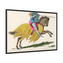 French Knight, 14th Century: Vintage Equestrian Art by Paul Mercuri (1860)