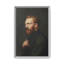 Framed Matte Canvas Wall Art - Vintage Portrait of Artist - NOMADEN ART GALLERY