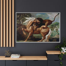 A Lion Attacking a Horse (1762) by George Stubbs.