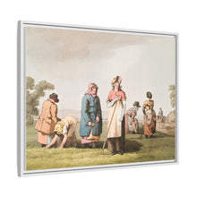 Illustration of riding the stang from The Costume of Yorkshire (1814) by George Walker
