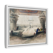 Ancient Egypt Art Print: Edfou Temple Portico View by David Roberts - Wall Art Canvas Print