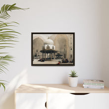 Mosque of Sultan Hassan Cairo illustration by David Roberts (1796–1864) - Framed Wall Art