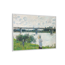 Claude Monet's The Promenade with the Railroad Bridge, Argenteuil (1874) - NOMADEN ART GALLERY