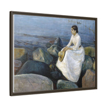 Noche de verano, Inger en la playa (1889) de Edvard Munch 