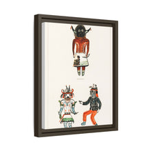 Hopi Katcinas - Piokot Turkwinu Turkwinu Mana (1895) drawn by the native people from the book of Jesse Walter Fewkes