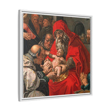 The circumcision of Christ. Oil painting after Hendrik Goltzius