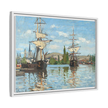 Ships Riding on the Seine at Rouen (1872–1873) by Claude Monet - NOMADEN ART GALLERY