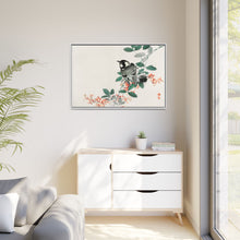 Black-capped chickadee by Kōno Bairei (1844-1895)