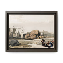 Fragment of the Great Colossi at the Memnonium Thebes illustration by David Roberts (1796–1864) - NOMADEN ART GALLERY