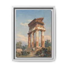 A Temple Ruin in Agrigento (c. 1825) by Carl Wilhelm Götzloff: A Classical Landscape - NOMADEN ART GALLERY