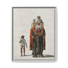 Indian Gouache Painting: Elephant Procession - NOMADEN ART GALLERY